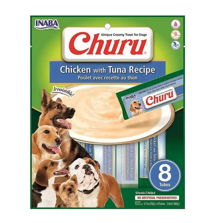 Inaba CHURU Perro Pollo con Atun  8 Tubos-160gr