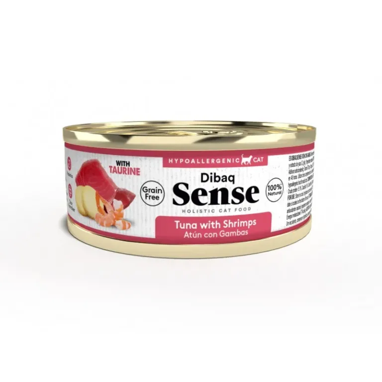 Sense - Alimento Húmedo Gato Adulto Atún Y Camaron Lata 70 Gr