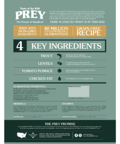 Alternative view of Taste of the Wild Prey Trucha Perro 3,6 kg