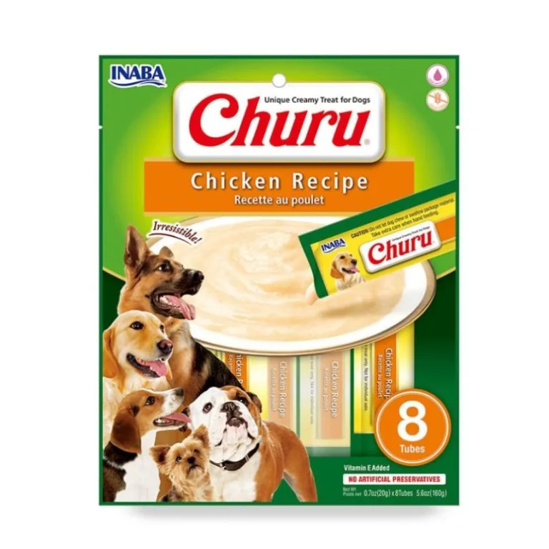 Inaba Churu perro  pollo 8 Tubos-160GR