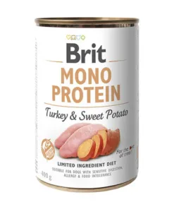 Brit Care – Alimento Humedo Mono Proteico Turkey y Sweet Potato 400 gr