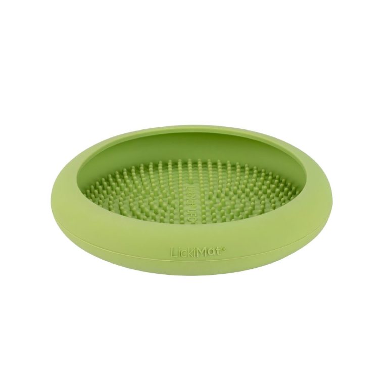Plato Forma Ovni Lickimat Verde Para Perro - Imagen 2