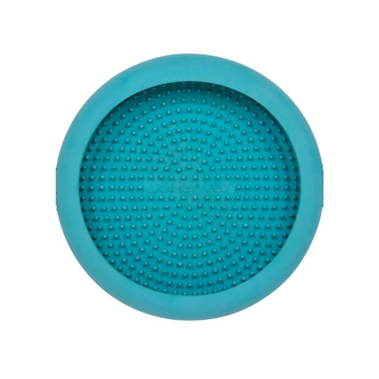 Plato Forma Ovni LickimaTurquesa  Para Perro - Imagen 2