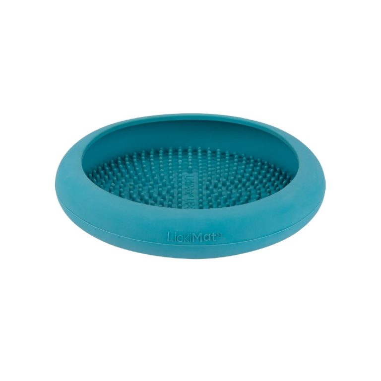 Plato Forma Ovni LickimaTurquesa  Para Perro - Imagen 3
