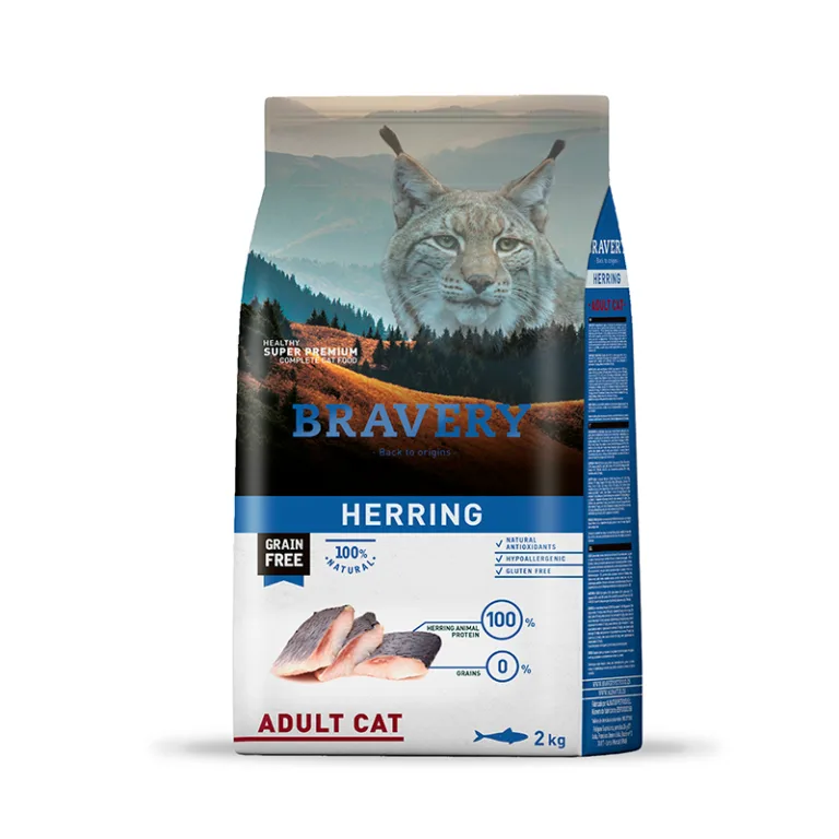 Bravery Gato Adulto - Arenque 2 kg