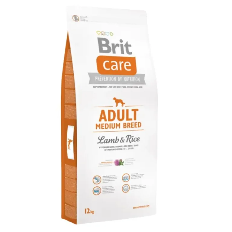 Brit Care Dog Hypoallergenic Cordero Adulto Razas Medianas 12kg