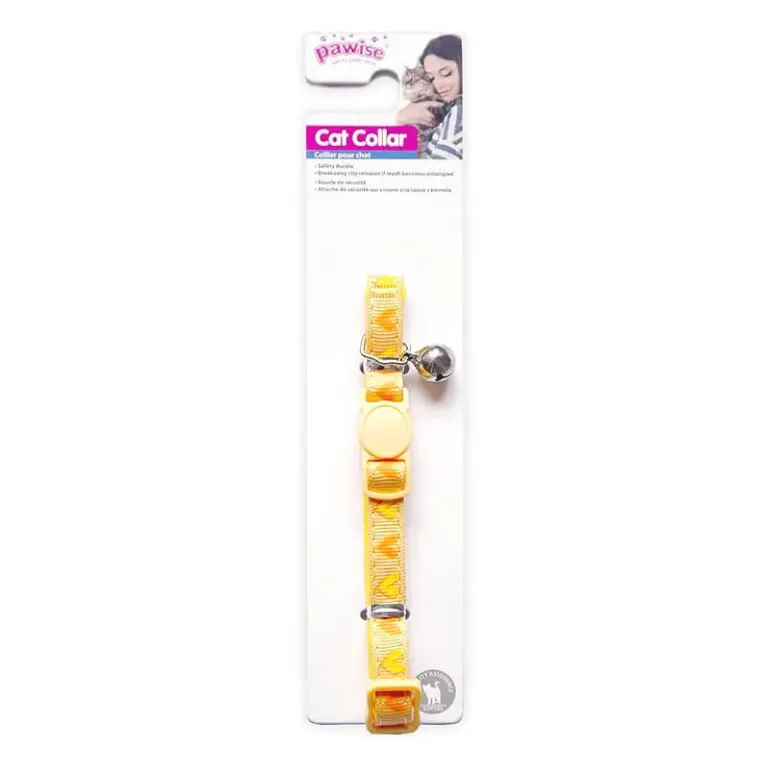 Pawise Collar Amarillo Corazones