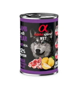 Alpha Spirit Alimento Húmedo Lata Cordero con Pera 400 g