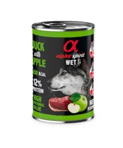 Alpha Spirit Alimento Húmedo Lata Pato con Manzana Verde 400 g
