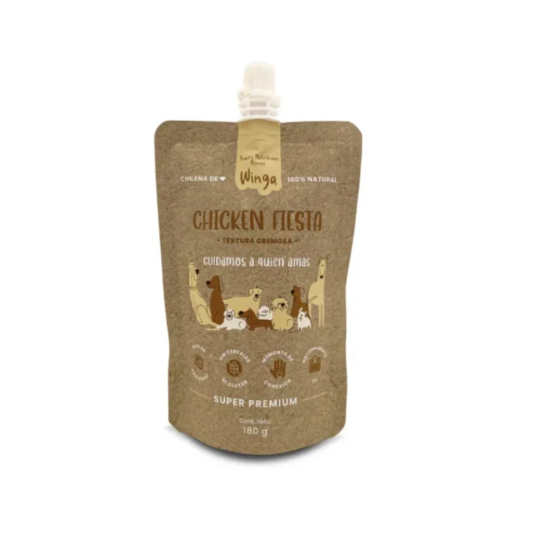 Winga - Chicken Fiesta Perros Pouch 180 gr