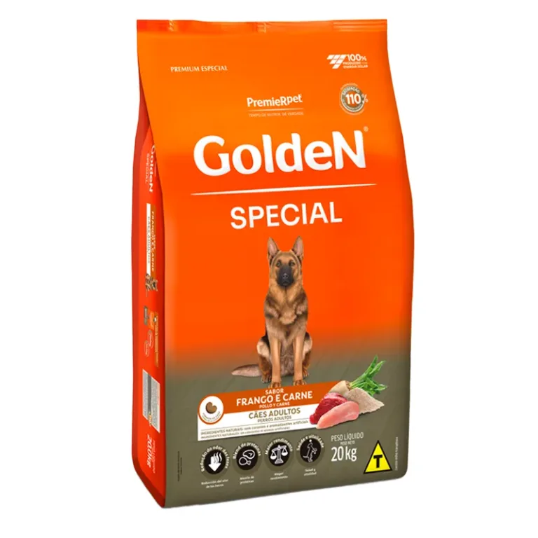 Golden special perros adultos pollo y carne 20 Kg
