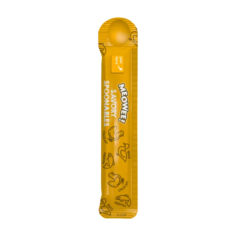 Meowee Spoon - Pollo, Salmo y Pato 4 tubos 56 gr - Imagen 2