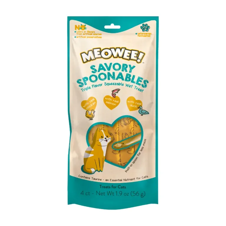 Meowee Spoon - Pollo, Salmo y Pato 4 tubos 56 gr