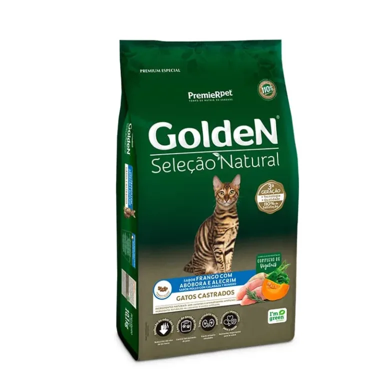 Golden Selec Natural Gato Castrado Pollo y Calabaza 3kg
