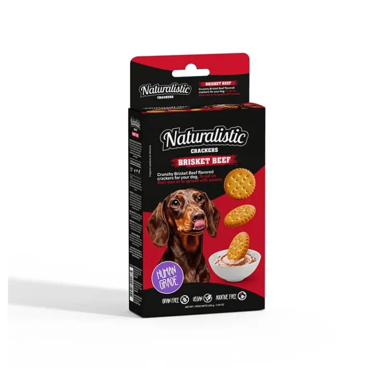 Naturalistic Snack Crackers Beef 200g