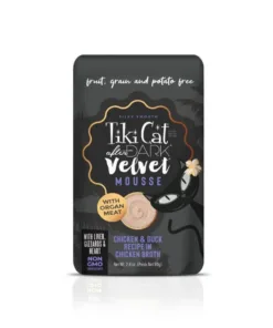 Tiki Cat Pouch After Dark Velvet Mousse Pollo y Pato para Gatos 80g