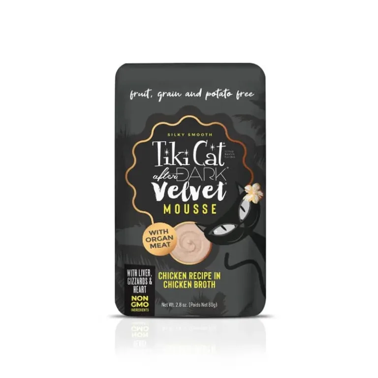 Tiki cat after dark velvet mousse pollo 80GR