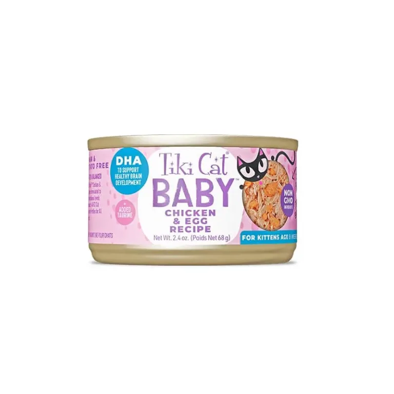 Tiki Cat Lata Whole Foods Pollo y Huevos para Gatitos 70 g