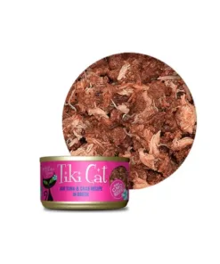 Alternative view of Tiki cat hana grill alimento húmedo para gatos de atún de aleta amarilla y cangrejo 80GR