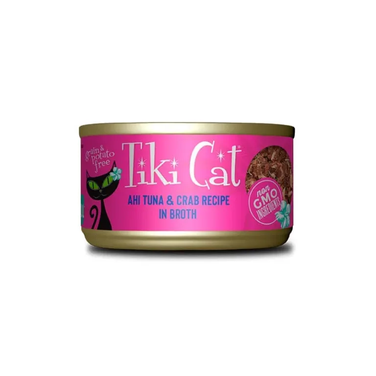 Tiki cat hana grill alimento húmedo para gatos de atún de aleta amarilla y cangrejo 80GR