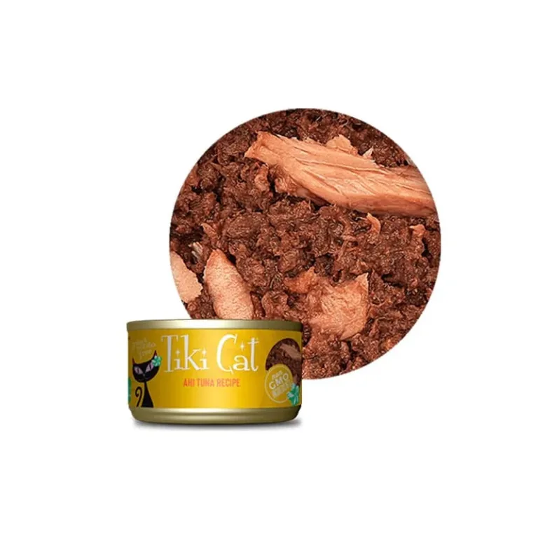 Tiki cat hawaiian grill alimento húmedo para gatos de atún de aleta amarilla 80GR - Imagen 2
