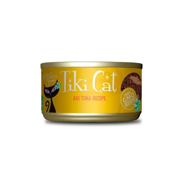 Tiki cat hawaiian grill alimento húmedo para gatos de atún de aleta amarilla 80GR