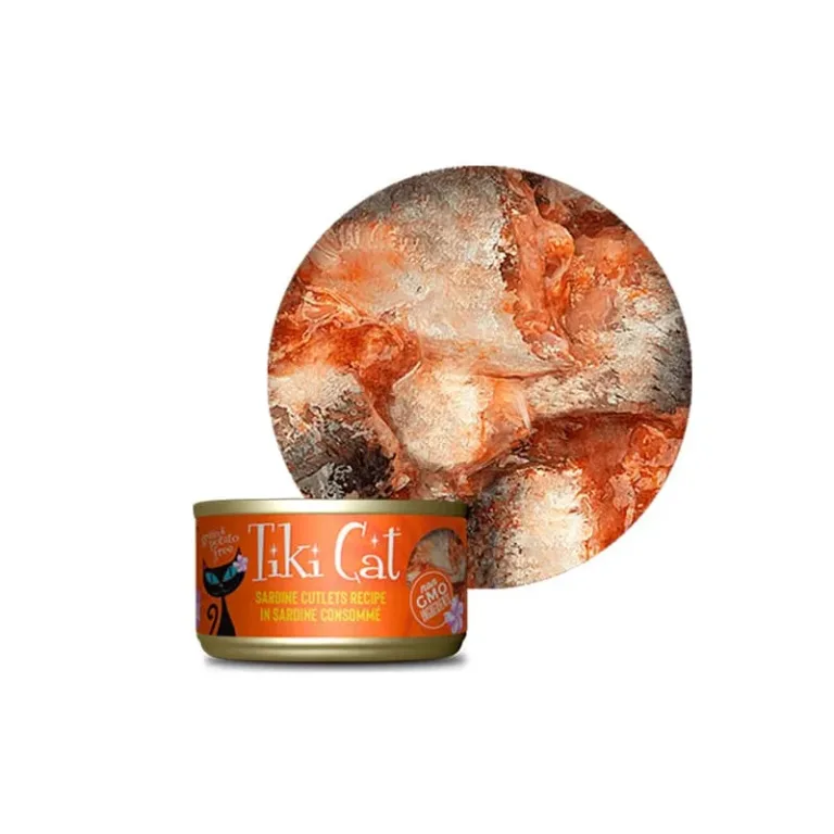 Tiki cat tahitian grill alimento húmedo para gatos de sardina 80GR - Imagen 2