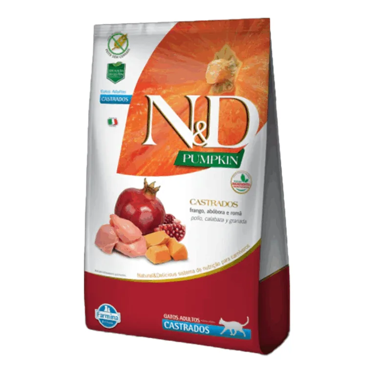 N&D Calabaza Pollo Gato Adulto Castrado 7.5KG