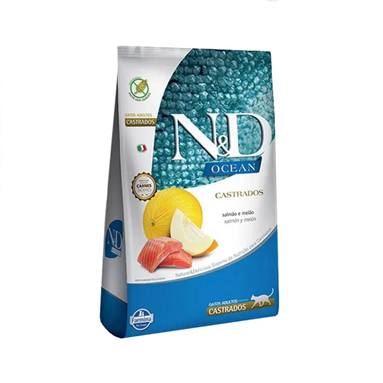 N&D Ocean Felino Castrado Salmon y Melón 7.5kg