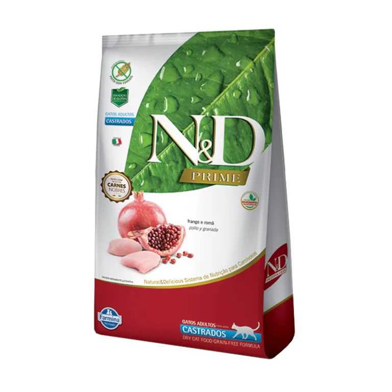 N&D Prime Felino Castrado Pollo y Granada 7.5kg